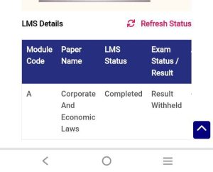 Result Withholdin
